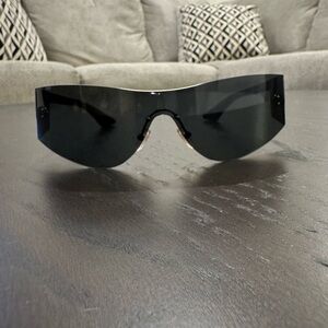 Versace Black Shield Sunglasses